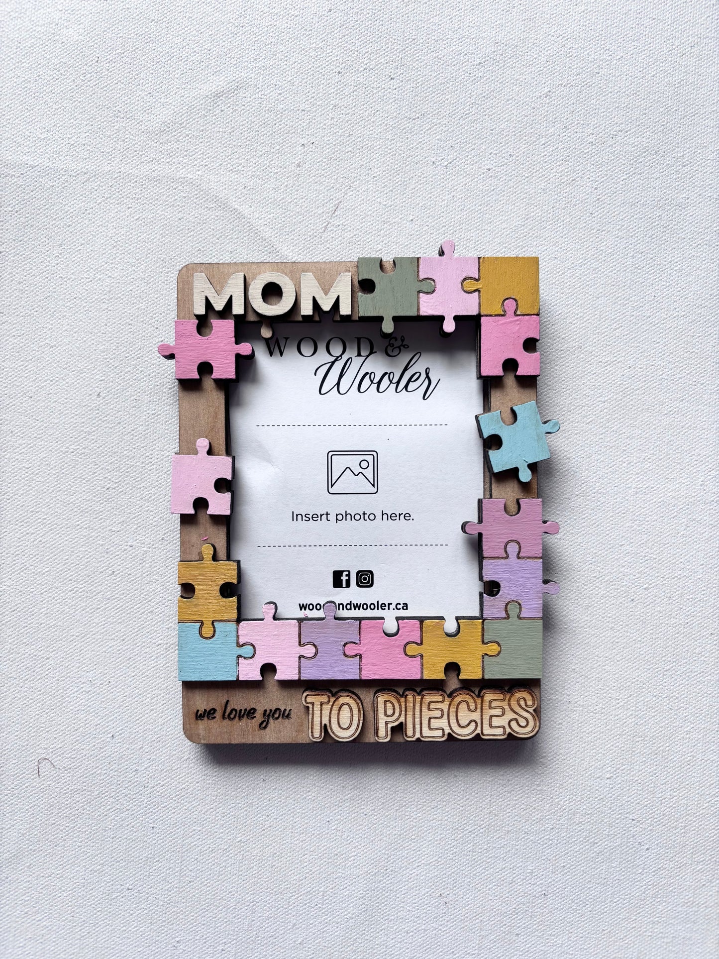 We love you to pieces frame