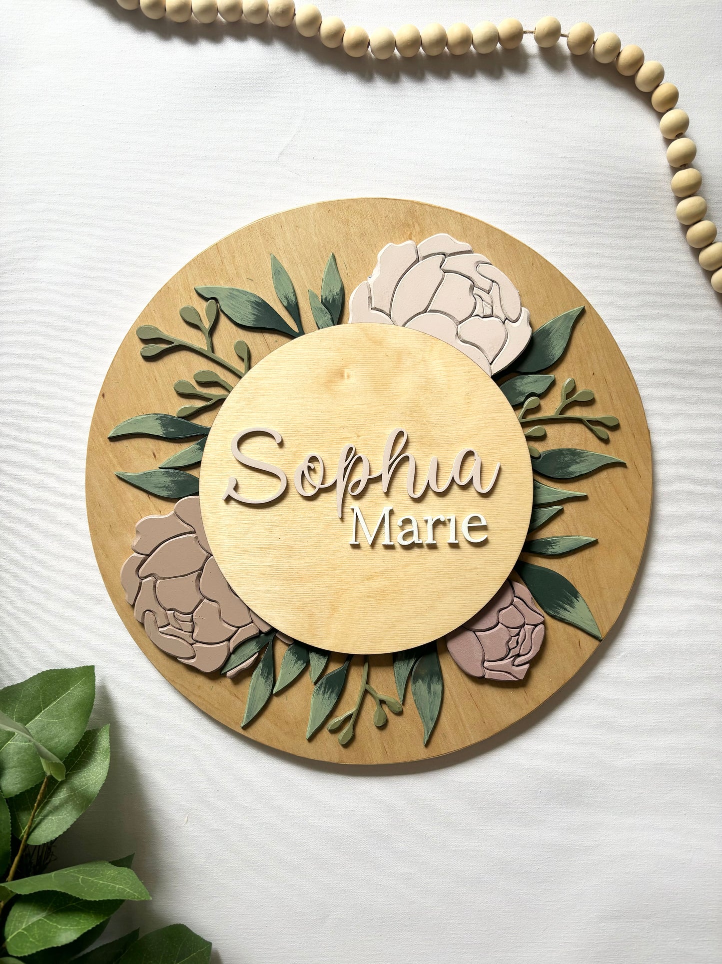 Floral nursery sign