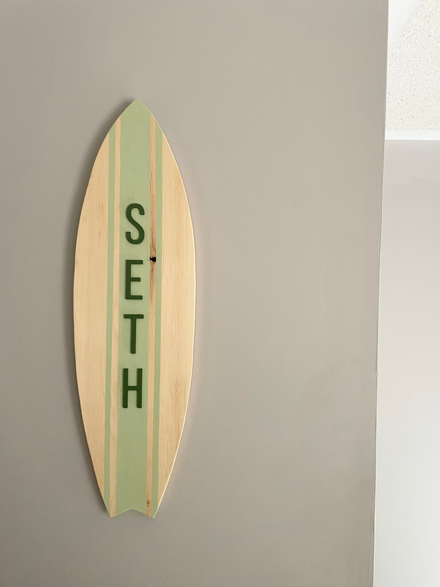 Surf board sign