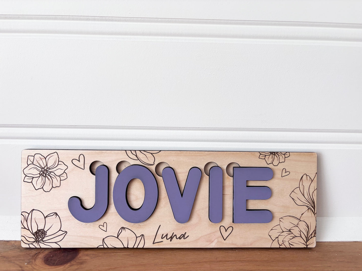 Engraved name puzzle