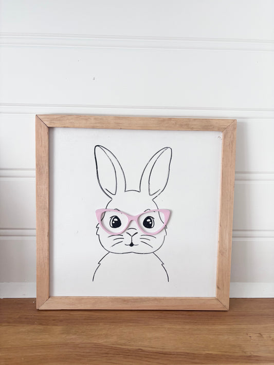 Bunny with glasses