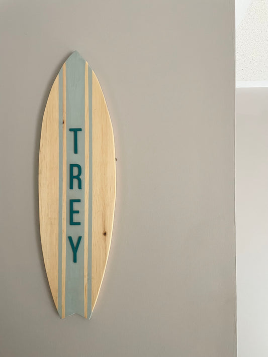 Surf board sign