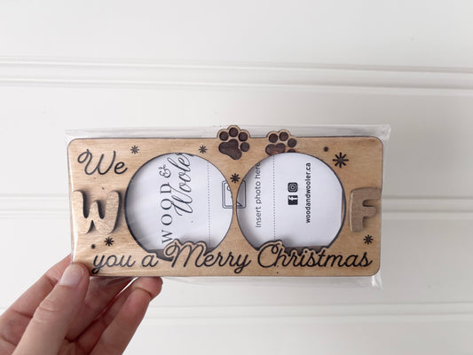 Woof you a Merry Christmas frame