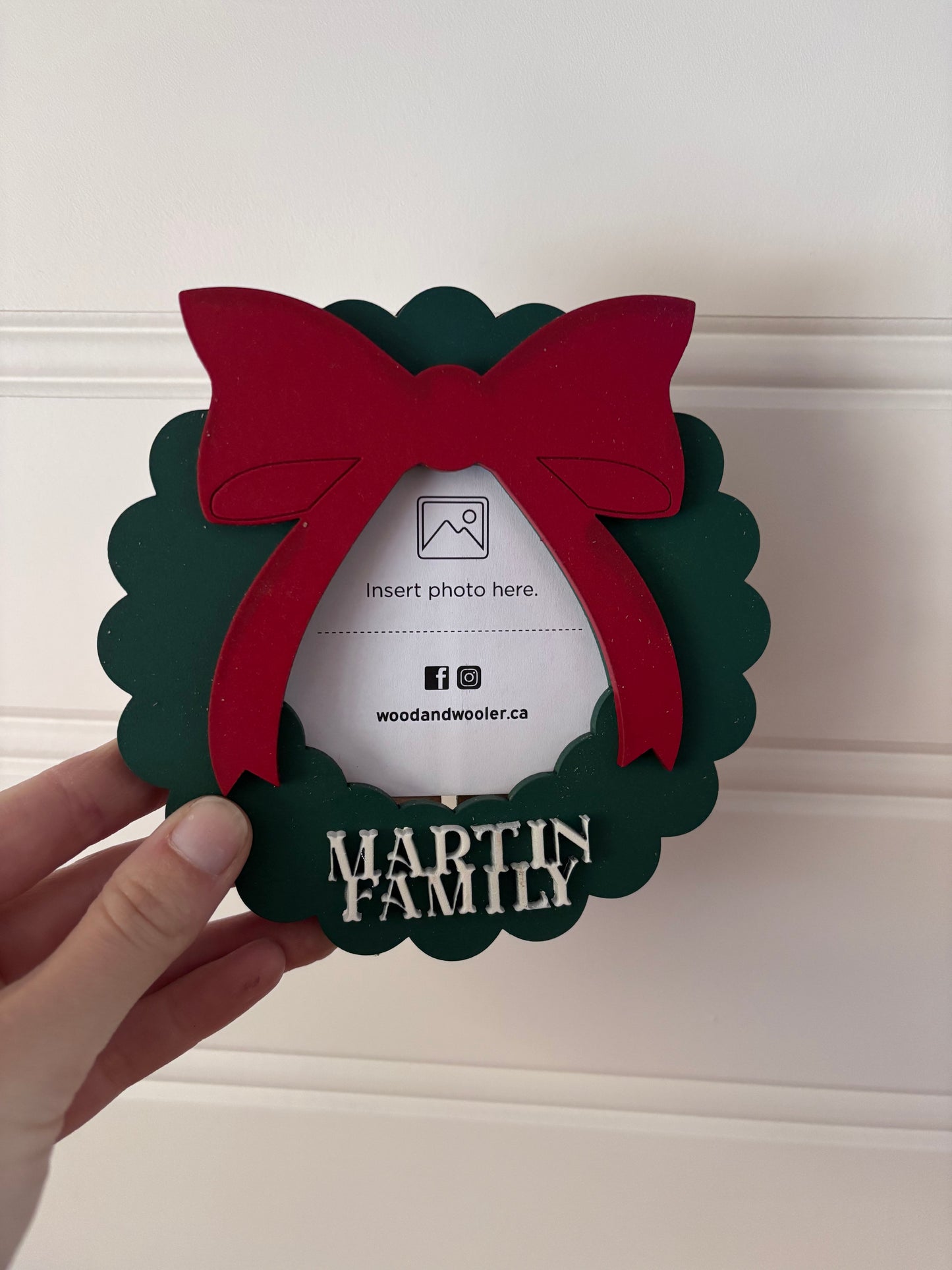 Wreath Photo Magnet