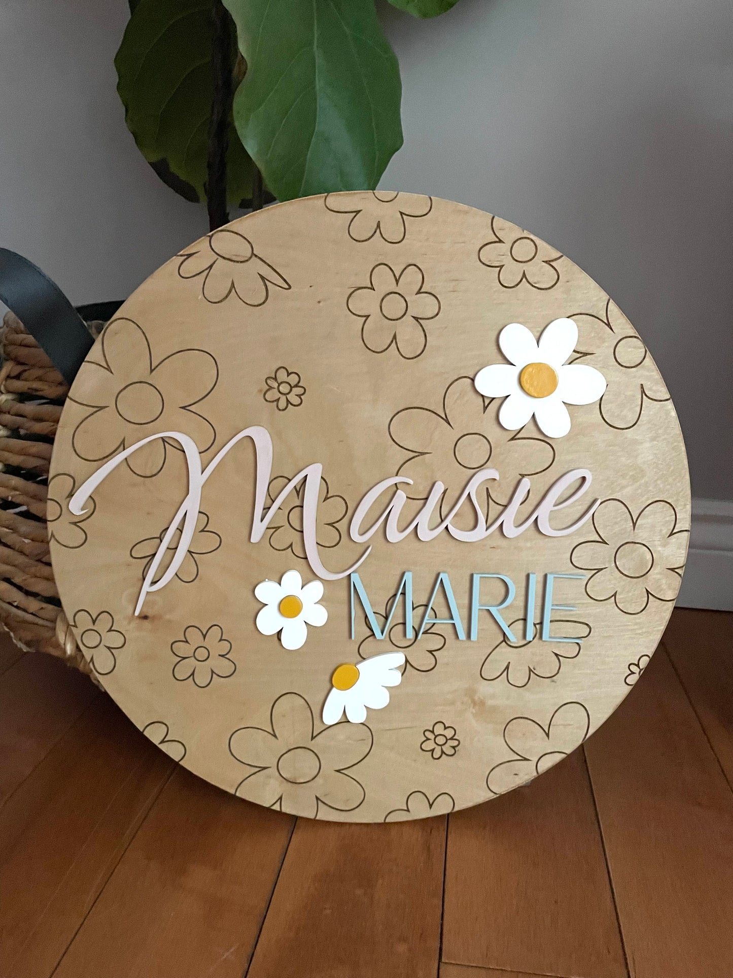 Floral nursery sign