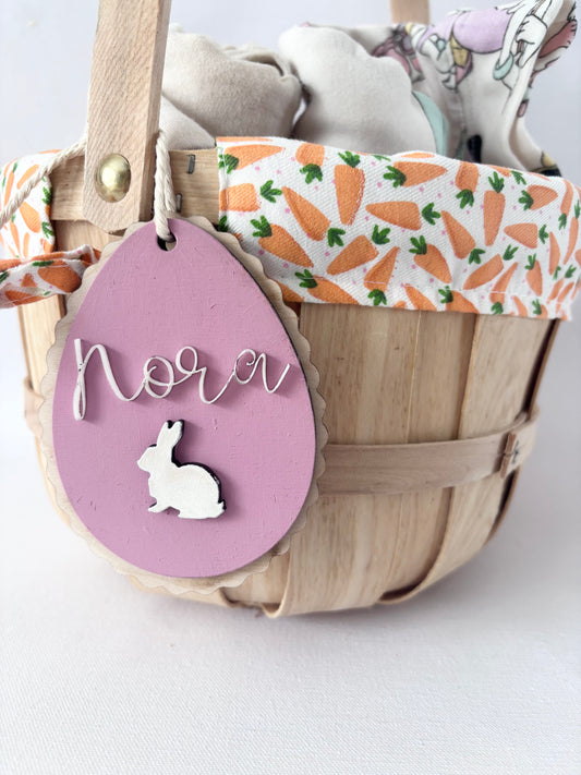 Scalloped Easter tag