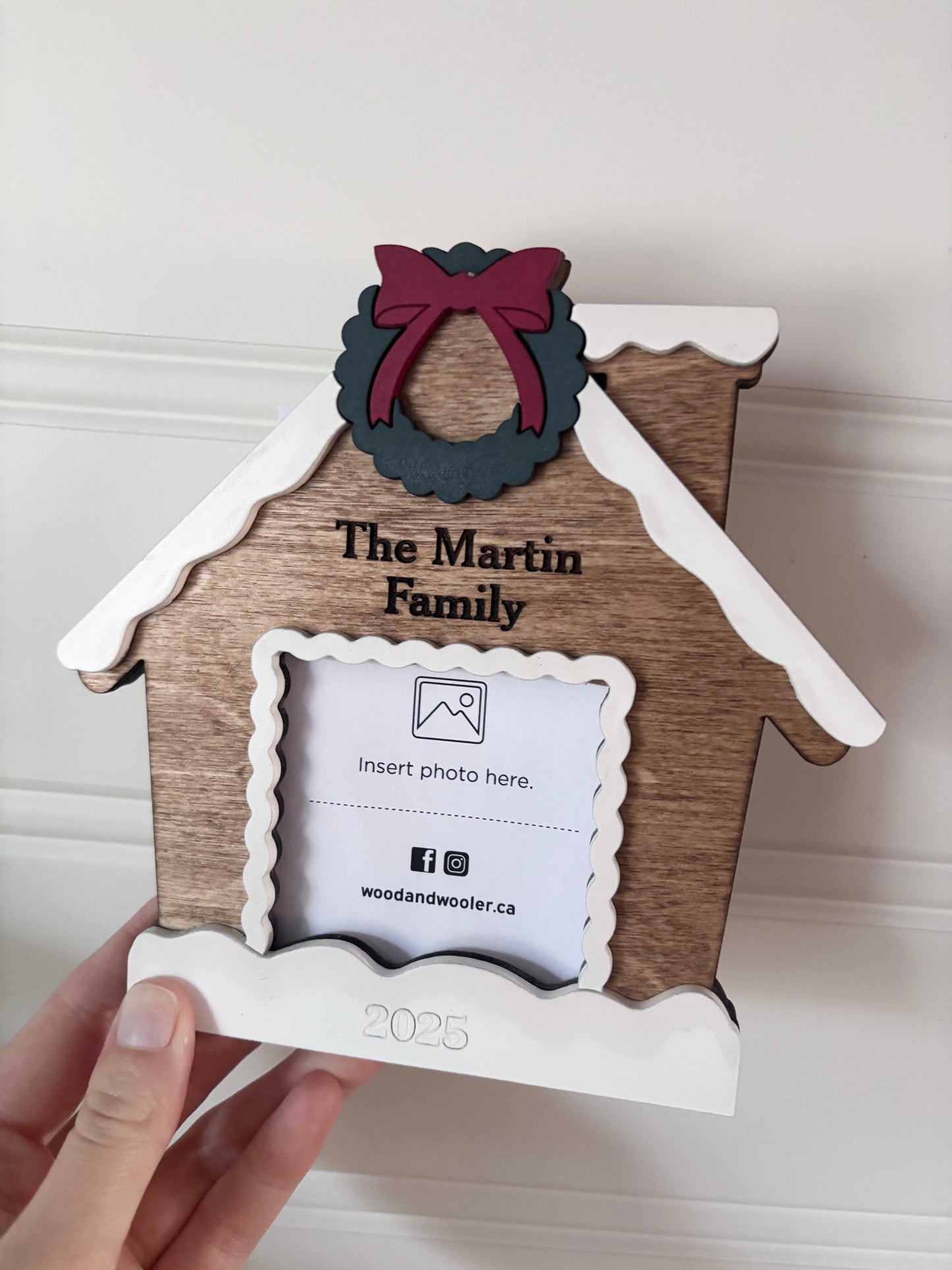 Gingerbread house frame